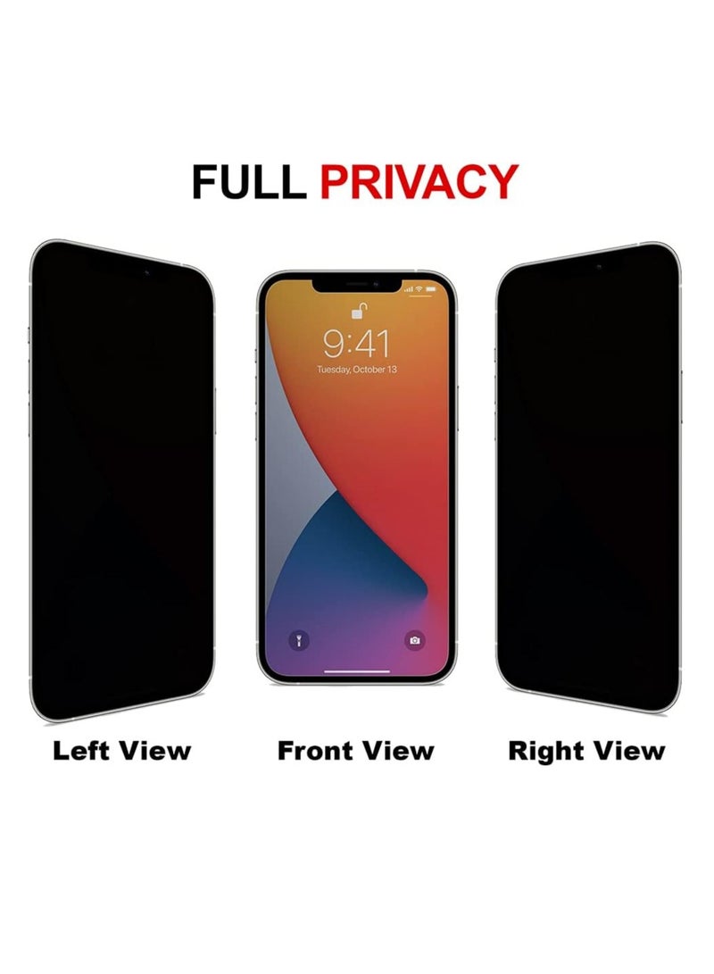 shAyzee Privacy Screen protector for iPhone 12 and 12 Pro 6.1-Inch, Anti-Spy Tempered Glass Film, Edge to Edge Protection Case-Friendly - Image 2
