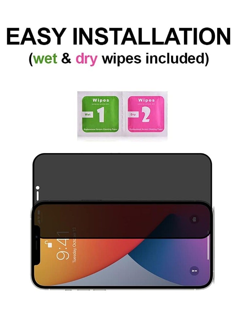 shAyzee Privacy Screen protector for iPhone 12 and 12 Pro 6.1-Inch, Anti-Spy Tempered Glass Film, Edge to Edge Protection Case-Friendly - Image 5