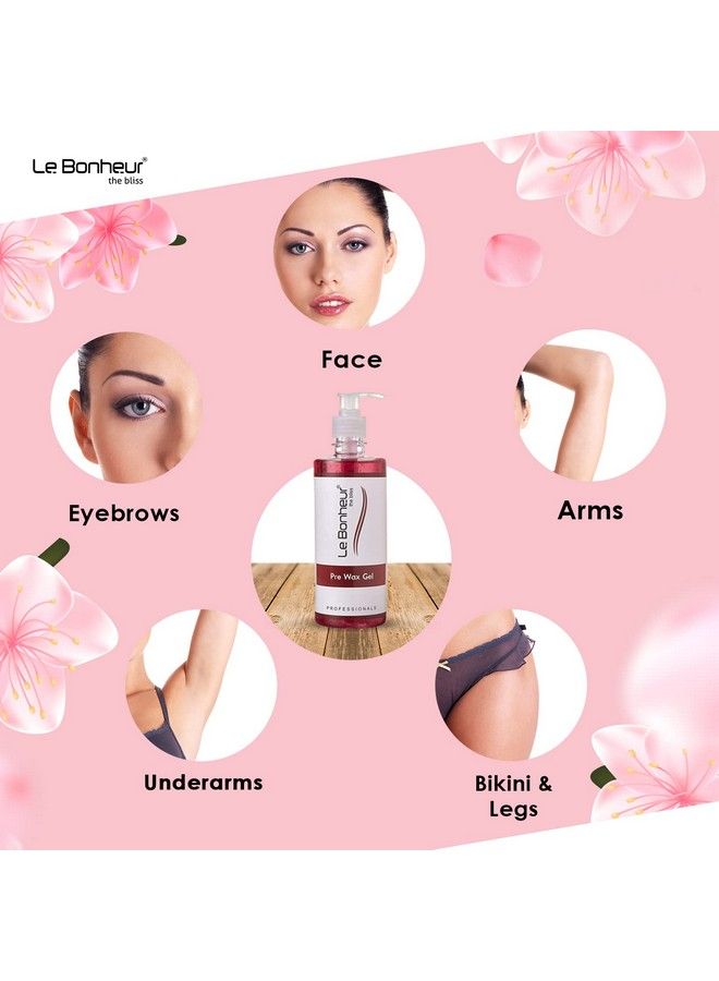 Le Bonheur.. Le Bonheur Pre Wax Gel ; Clean And Removes Any Traces Of Oils And Makeup Before Hair Removal ; Essential Pretreatment For Effective Waxing ; 500Ml - Image 5