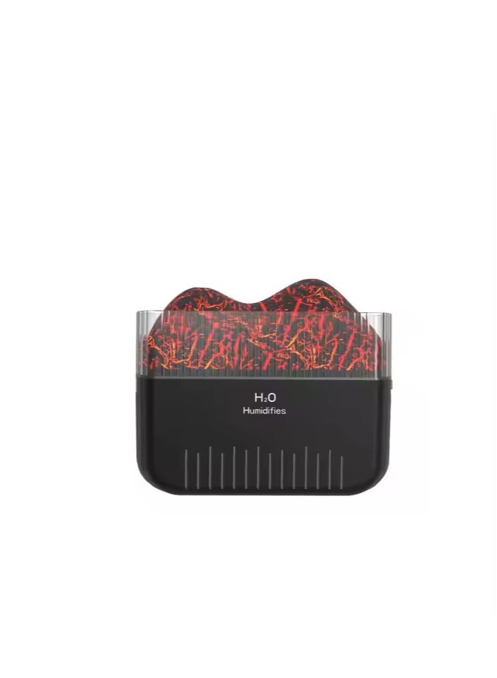 فواحه بركان حوض نور كبيره مزوده USB - اسود  - Image 1