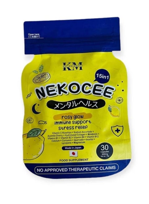 Nekocee 15 in 1 Vitamin C with Collagen 30 Capsules