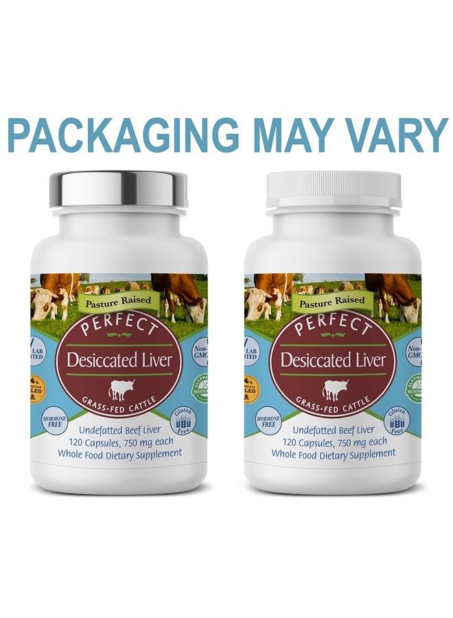 Perfect Supplements – Perfect Desiccated Liver – 120 Capsules - Undefatted Beef Liver – Natural Source of Protein, Iron, Vitamins A & B - Image 2