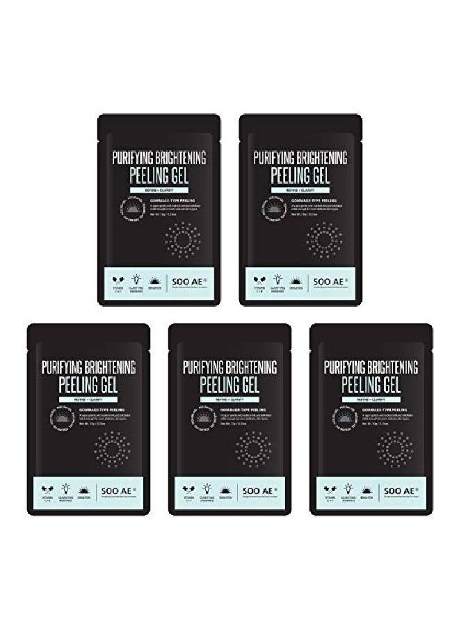 SOOAE - Soo'Ae Purifying Brightening Peeling Gel Sachet Type 5 Count Extra Gentle Gommage Type Exfoliator - Image 1