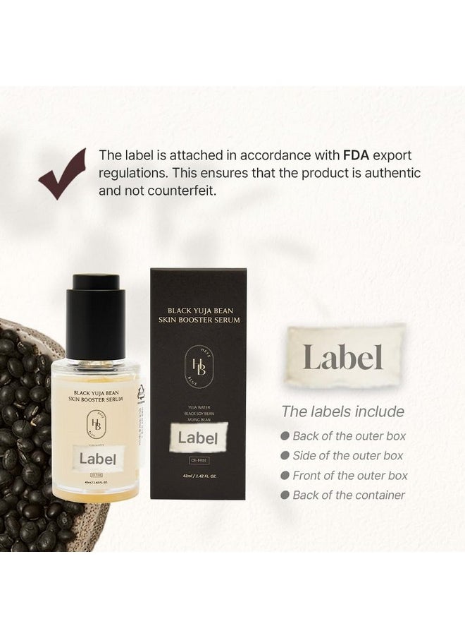 HEVEBLUE HEVEBLUE Black Yuja Bean Skin Booster Serum - Moisturizing, Sensitive Skin, Korean Skincare, Hypoallergenic, Deep Hydration, Vegan, Oil-free, Makeup Adherence, Water-soluble Collagen  - Image 2