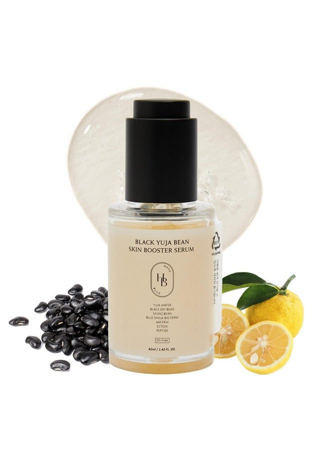 HEVEBLUE HEVEBLUE Black Yuja Bean Skin Booster Serum - Moisturizing, Sensitive Skin, Korean Skincare, Hypoallergenic, Deep Hydration, Vegan, Oil-free, Makeup Adherence, Water-soluble Collagen  - Image 1