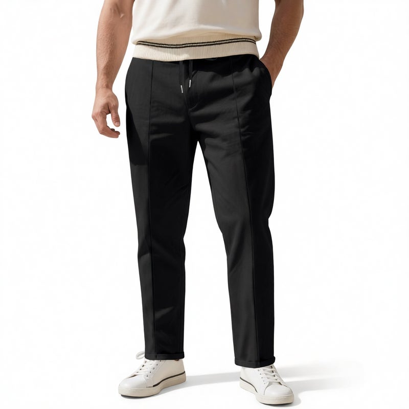 Men's Casual Trousers Business Slim Fit Straight Leg Pants - Image 2