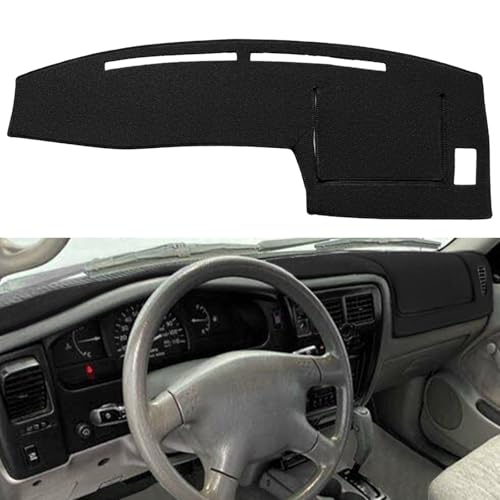 Fcovergurus Dash Cover Mat Custom Fit for Toyota Tacoma 1998 1999 2000 2001 2002 2003 2004, Dashboard Cover Pad Carpet Protector (Black) F83 - Image 1