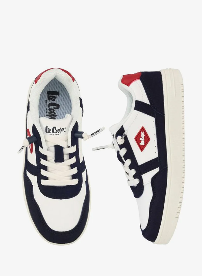 لي كوبر Boys Panelled Lace-Up Sneakers