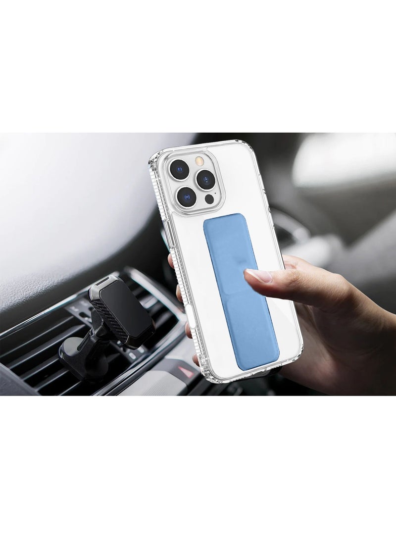 Wtech Apple iPhone 16 Pro 2024 TPU Hand Grip Air Pillow Case Cover - Clear/Sky Blue - Image 4