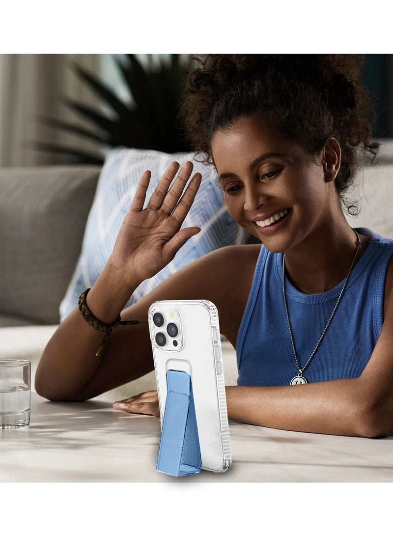 Wtech Apple iPhone 16 Pro 2024 TPU Hand Grip Air Pillow Case Cover - Clear/Sky Blue - Image 5