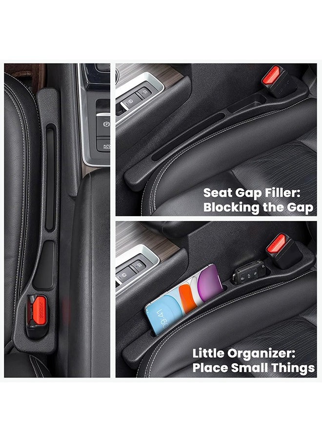 meayul 2PCS Car Seat Gap Filler Organizer, Multifunctional Seat Side Gap Filler for Phones, Keys, Wallets, Car Gap, Side Seat and Console Gap Filler,  Filler Universal Fits Car SUV RV Truck  - Image 4