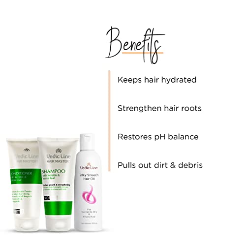 Vedic Line Vedicline Nourishing Hair Care Combo, Enhance Hair Texture & Roots with Rosemary Leaf Oil and Hibiscus Extracts for Healthy Looking Hair, 600ml - Image 2