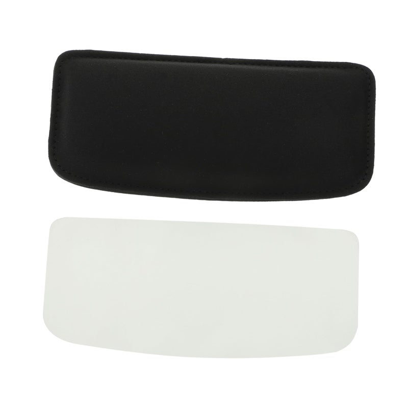 Black Car Leg Cushion Plush Knee Pillow Support Pad For Seat 18X8cm - Image 2