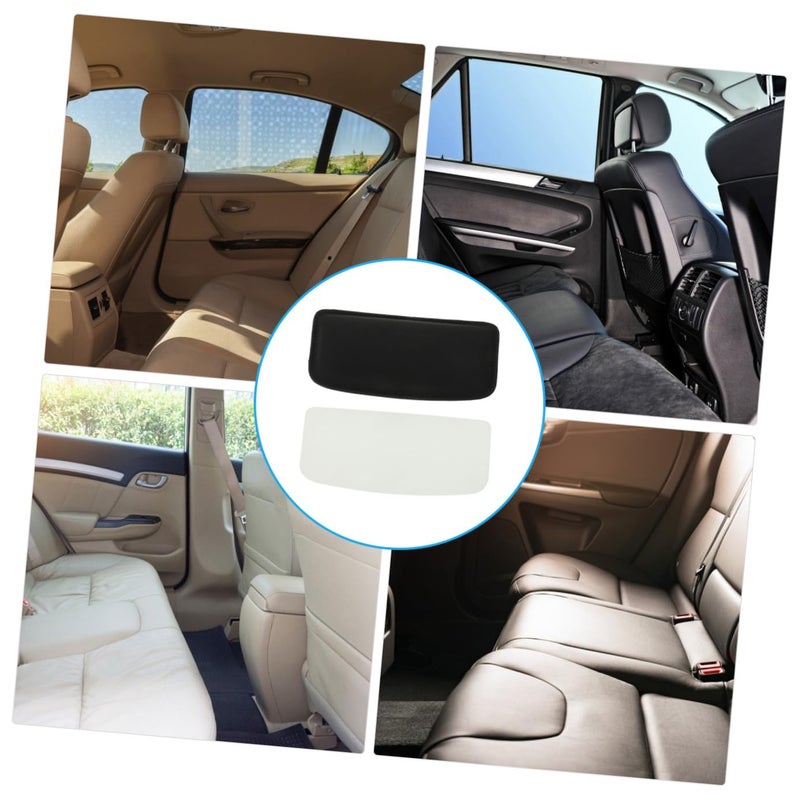 Black Car Leg Cushion Plush Knee Pillow Support Pad For Seat 18X8cm - Image 4
