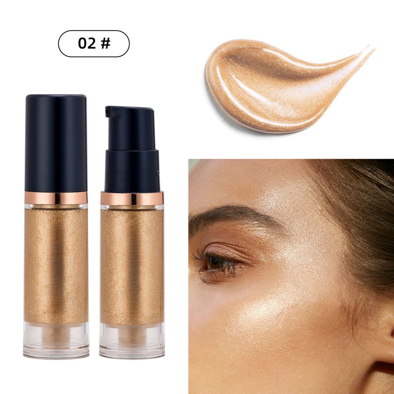 BEAUTY GLAZED مجموعة ظلال العبر السائلة الفارقة باللمعان والبرق ذات المقاومة للماء والاستمرارية الطويلة بالأصباغ المعدنية، مكياج معدني لامع للعين، خط العين، مجموعة ظلال العين المتلألئة كهدية، مجموعة قلم خط العين اللامع - Image 4