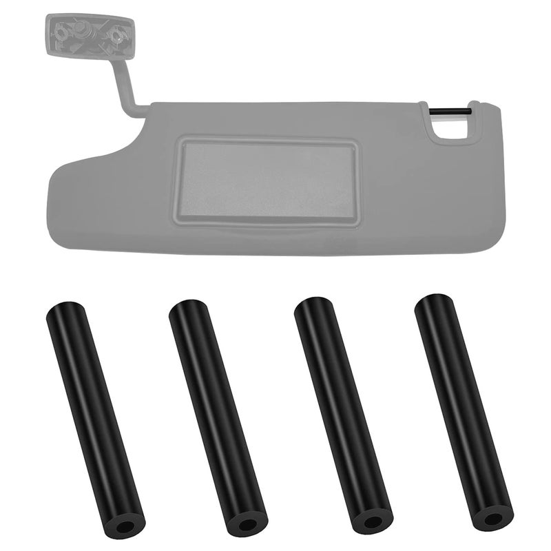 ROMASO Sun Visor Repair Kit for Jeep Wrangler JK JKU 2007-2017,Sunvisor Repair Tube for Jeep JK, Rubber(4PCS) - Image 1
