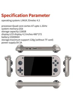 Generic Handheld Gaming Console, M17 4.3-inch Retro Handheld Pandora Game Console (128GB, 30000 Games)  - Image 5