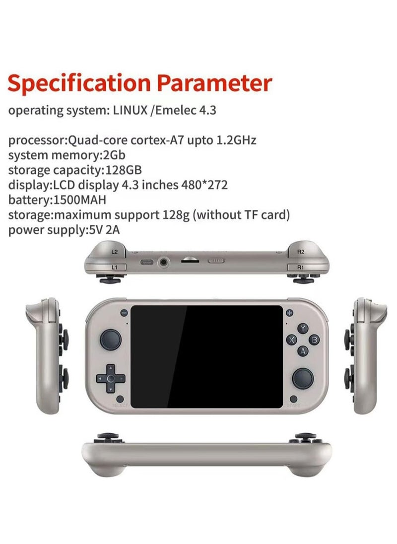 Generic Handheld Gaming Console, M17 4.3-inch Retro Handheld Pandora Game Console (128GB, 30000 Games)  - Image 5