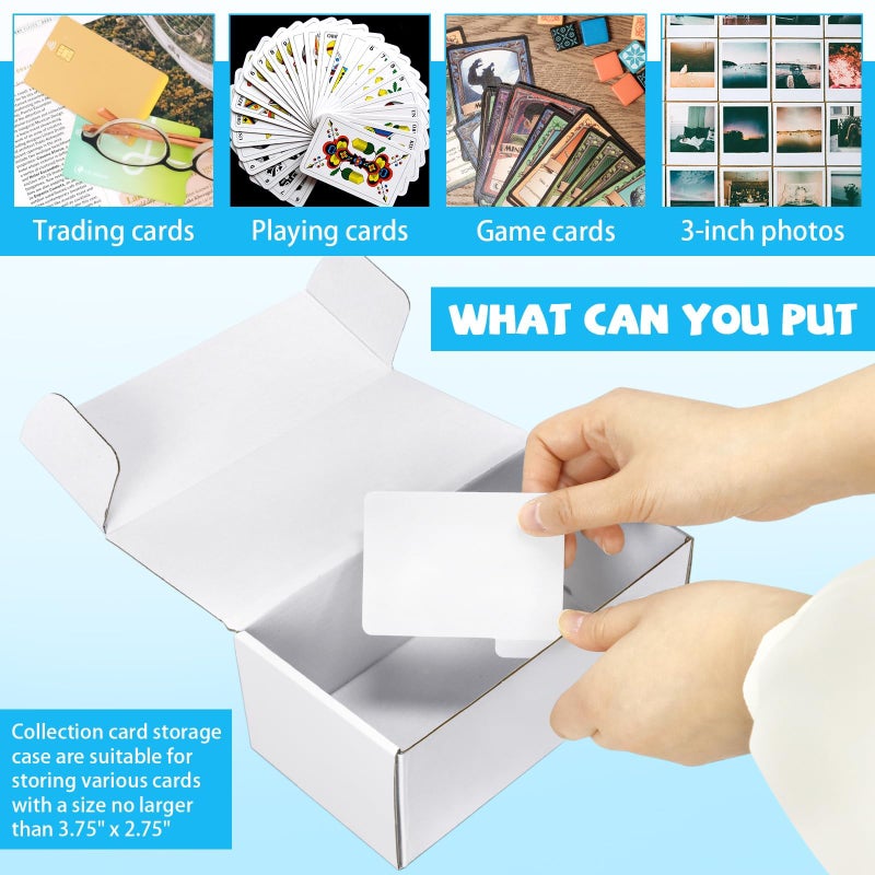 VOKOY Trading Card Storage Box with Dividers, 6 Pack â€¢ 400 Count Bulk Card Collection Case, Corrugated Cardboard Storage Box for Sports, TCG/Magic/Mtg Cards (Horizontal Length 7.5 Inch) - Image 5