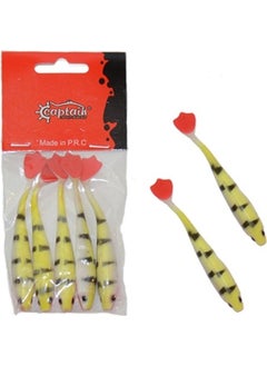 CAPTAIN Fake Silicone Bait Pencil Duck 9.5cm 5-Pack Color: 01 