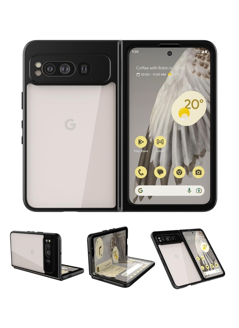 Generic - 2023 Google Pixel Fold Case Slim Shockproof Lightweight Protective Cover Clear Back Anti-Scratch Wireless Charging - Image 1
