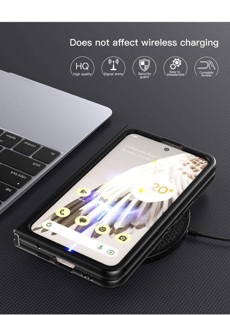 Generic - 2023 Google Pixel Fold Case Slim Shockproof Lightweight Protective Cover Clear Back Anti-Scratch Wireless Charging - Image 1