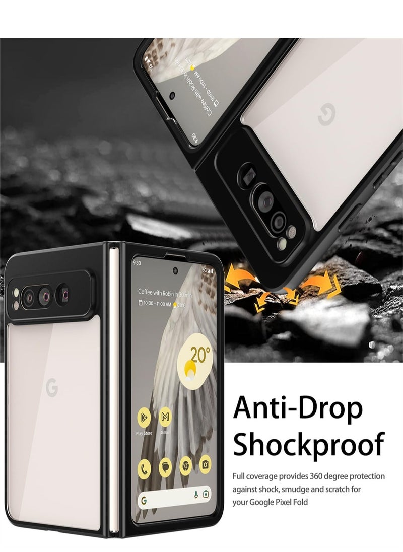 Generic - 2023 Google Pixel Fold Case Slim Shockproof Lightweight Protective Cover Clear Back Anti-Scratch Wireless Charging - Image 1