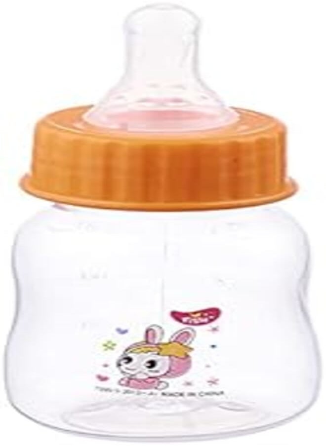 FISH - Little Fish Polypropylene Crystal Standard Baby Bottle 90 ml - Orange - Image 1