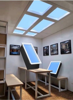 M MIAOYAN Sky Ceiling Light with Blue Sky Effect, Flush Mount LED Panel Light for Bathroom & Kitchen  - Image 1