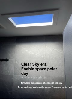 M MIAOYAN Sky Ceiling Light with Blue Sky Effect, Flush Mount LED Panel Light for Bathroom & Kitchen  - Image 3