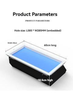 M MIAOYAN Sky Ceiling Light with Blue Sky Effect, Flush Mount LED Panel Light for Bathroom & Kitchen  - Image 5