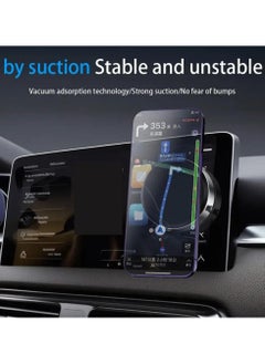 ELIKLIV 【Strong Magnetic Black Technology Mobile Phone Holder】Car and household dual-use, black, 360° rotation, universal suction cup vacuum adsorption is super stable, universal and multi-scene  - Image 2