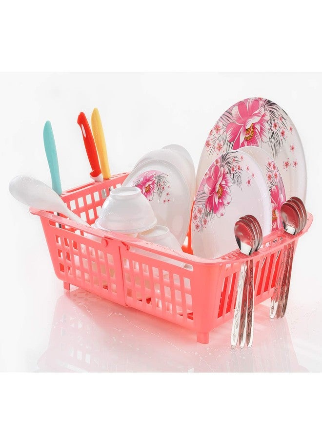 ClearChoice:- Plastic Flexible Kitchen Drying Drainer Plates Holder Basket(Multi Color)(1 PIS) - Image 1