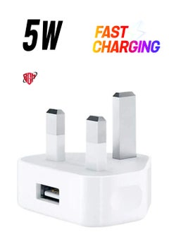 5V 1A USB Charger Cable and Plug Compatible for Apple iPhone 5S/6/6S/6 Plus/6S Plus/7/7 Plus/8/8 Plus/XS/X/XS Max/11/XR/iPod Touch 5G Power Cord