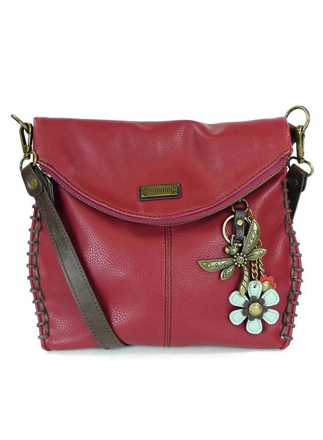 Chala Crossbody with Charming Dragonfly Keychain -9 Color options - Image 1