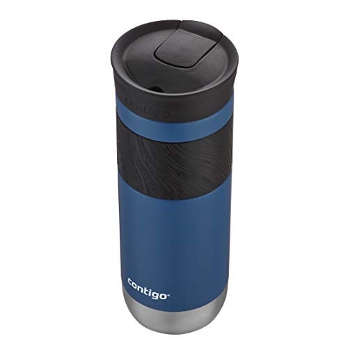Contigo Byron Vacuum-Insulated Stainless Steel Travel Mug with Leak-Proof Lid, Reusable Coffee Cup or Water Bottle, BPA-Free, 20oz 2-Pack in Sake & Blue Corn Perfect for Hot and Cold Beverages - Image 5