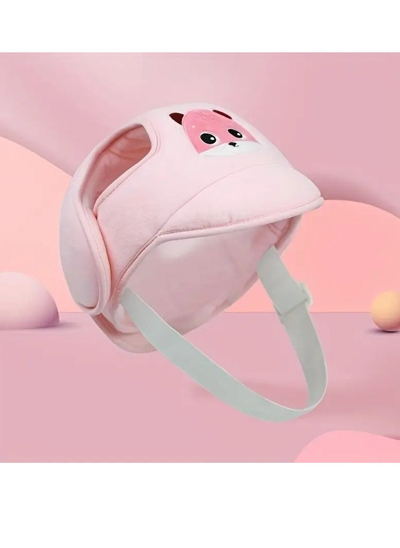 Gonice New Baby Toddler Head Protection Hat Anti-fall Hat Baby Toddler Kids Head Breathable Anti-collision Hat Cartoon Toddler Head Protection Hat  - Image 1
