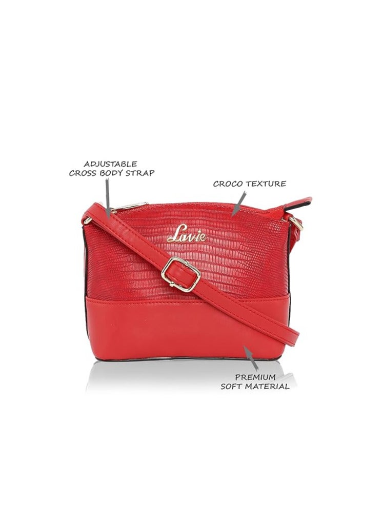 لافي حقيبة لافي النسائية Rigel Croc Sling | حقيبة يد محفظة السيدات - Image 3