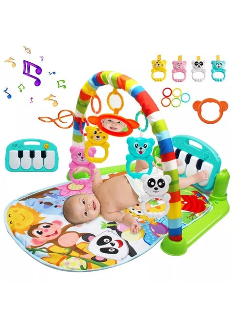 Gonice Padded Gym Baby Mat Piano Hanging Toy