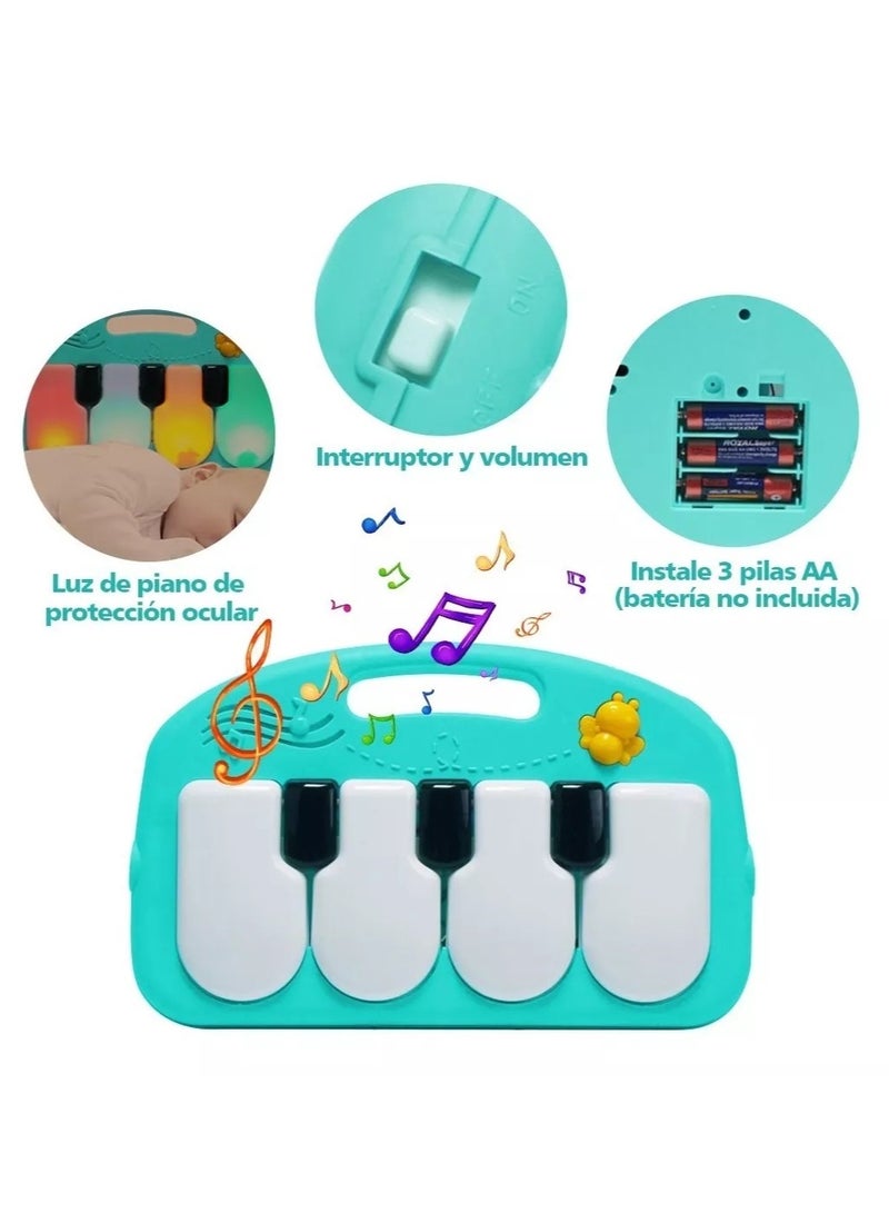 Gonice Padded Gym Baby Mat Piano Hanging Toy