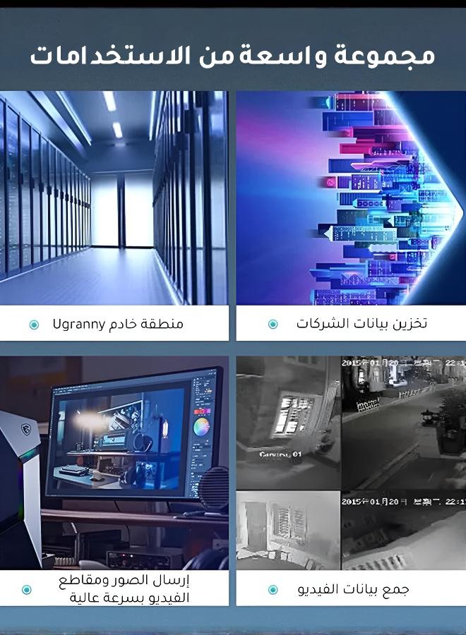 قرص صلب خارجي SSD محمول فائق السرعة - مقاوم للصدمات والصدمات الكهربائية مع تبريد فعال، خفيف الوزن ورفيع للتخزين الشخصي والمنزلي والتعليمي - Image 5