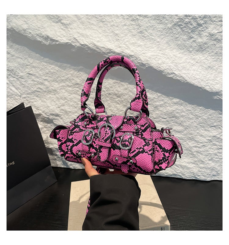 Western Style Personalized Small Bag Product New Snake Pattern Handbag Women'S Large Capacity Crossbody Bag - Image 1