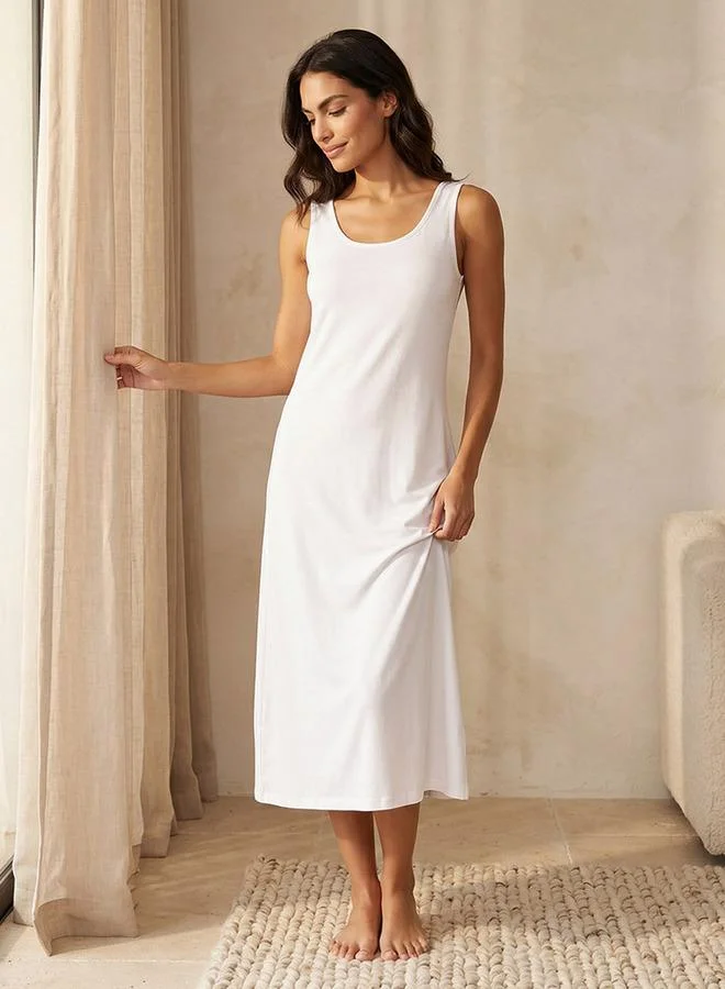 Splash FAV Intimates Slip Dress Sleeveless Back Slit