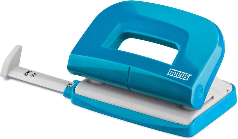 NOVUS 020-1876 Twin Set Stapler with Punch E 15/E 210 – Desk Set Petrol - Image 3