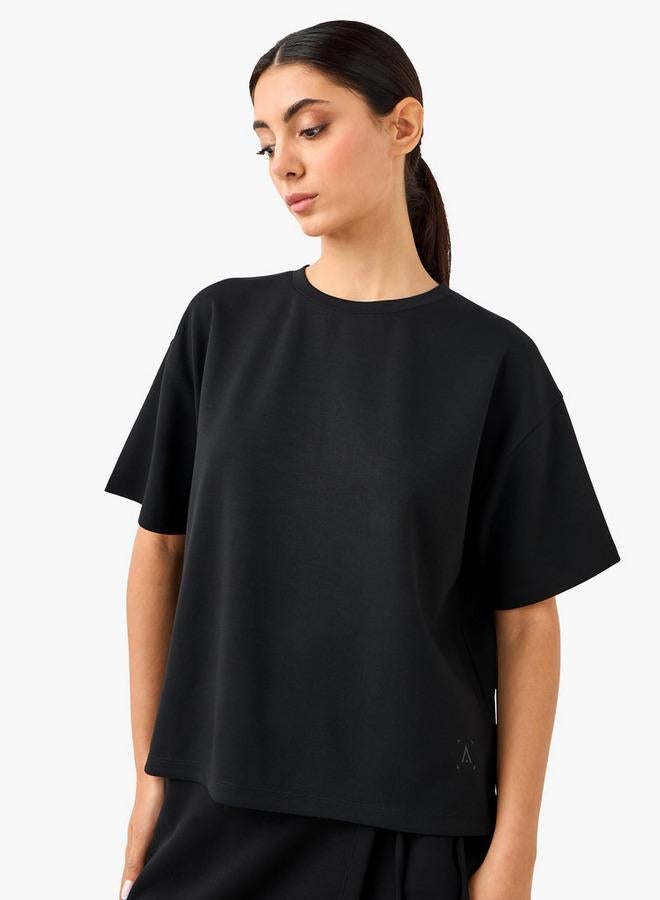 Active Oversized T-shirt with Side Slit - Image 1