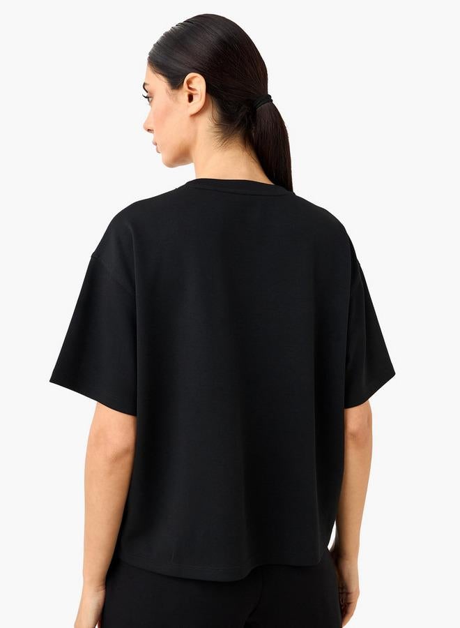 Active Oversized T-shirt with Side Slit - Image 3