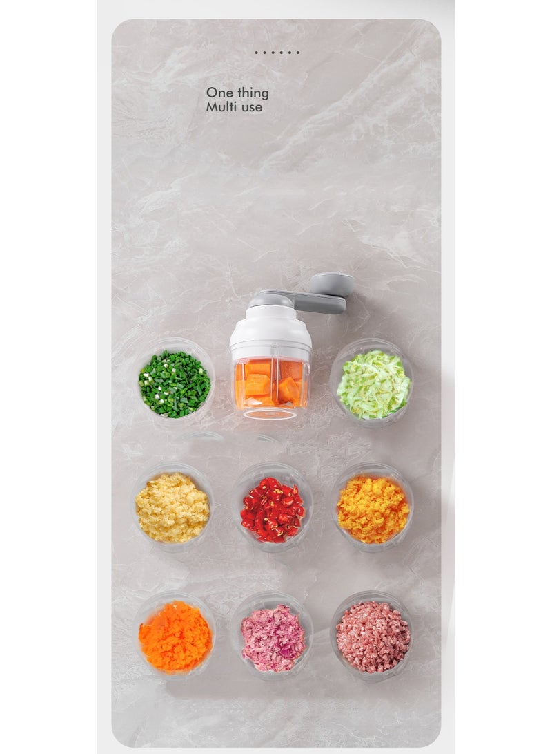 Manual Multifunctional Crusher, Capable Of Grinding Meat, Garlic, Vegetables, Crushed Ice, And Other Green Ingredients With A Capacity Of 250ml  - Image 3