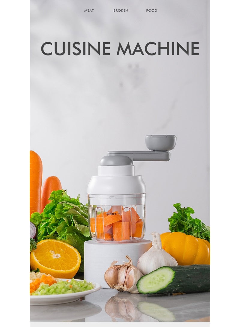 Manual Multifunctional Crusher, Capable Of Grinding Meat, Garlic, Vegetables, Crushed Ice, And Other Green Ingredients With A Capacity Of 250ml  - Image 2