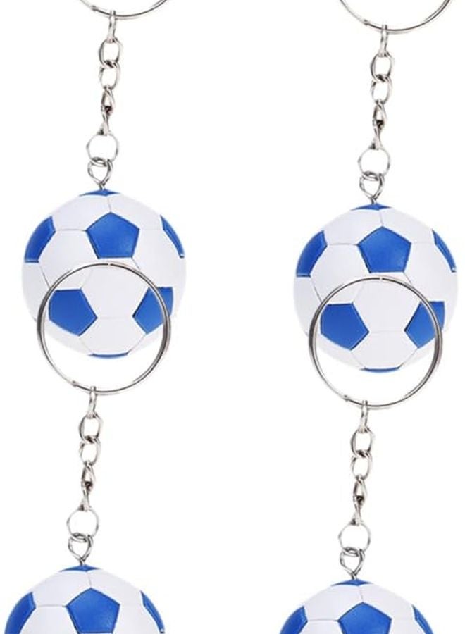 Football Keychain Set Of 4 For Sports Fans Backpack Accessories Keyring Decorations - Image 1