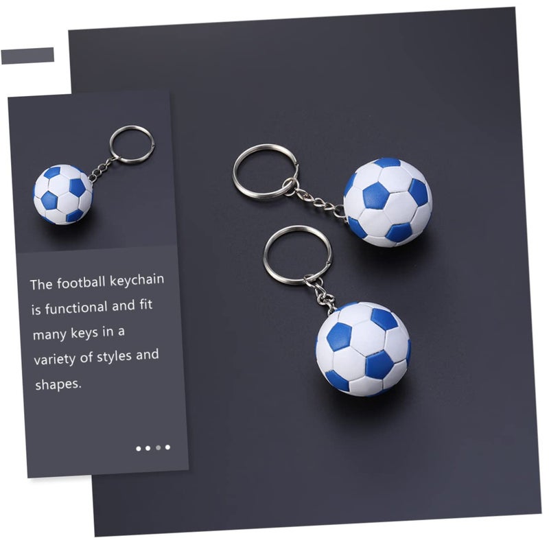 Football Keychain Set Of 4 For Sports Fans Backpack Accessories Keyring Decorations - Image 3